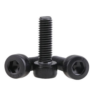 Tornillos <span class=keywords><strong>Allen</strong></span> de <span class=keywords><strong>Cabeza</strong></span> <span class=keywords><strong>Redonda</strong></span> con Acabado de Óxido Negro, Acero al Carbono ANSI <span class=keywords><strong>DIN</strong></span>, Rosca Métrica M4-M14 - Product Image 3