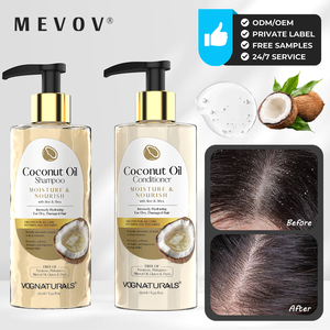 <span class=keywords><strong>Shampooing</strong></span> et après-shampoing à l'huile de coco pour cheveux secs et abîmés, soin capillaire nourrissant en profondeur, hydratant intense, marque privée - Product Image 1