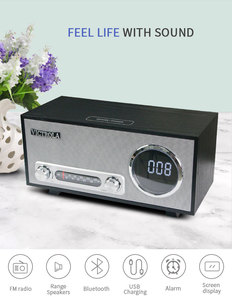 Enceinte Bluetooth rétro avec <span class=keywords><strong>radio</strong></span> FM et réveil - Product Image 2