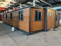 Maison mobile prête à l'emploi, construction rapide, 40 pieds sur 20 pieds, 3 chambres, extensible, maison préfabriquée en conteneur, villa de luxe préfabriquée