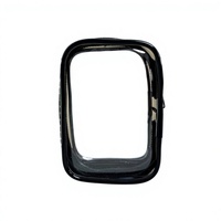 Pochette de rangement pour figurines miniatures DINGSEN, en PVC transparent renforcé, avec fermeture éclair refermable, tailles assorties, cadre noir, porte-clés pour poupées