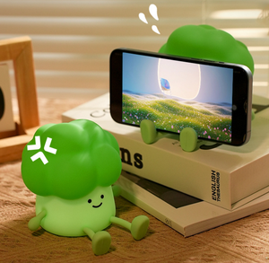 โคมไฟซิลิโคนรูปบรอกโคลี ไฟกลางคืนแบบชาร์จ USB ไฟ LED สำหรับห้องนอนเด็ก แสงวอร์มไลท์ ปรับความสว่างได้ ควบคุมด้วยการแตะ โคมไฟสำหรับห้องเด็กอ่อน - Product Image 5