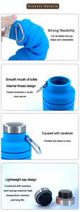 New Design <b>Large</b> 700ml Eco-friendly Portable BPA Free Silicone <b>Water</b> <b>Bottle</b> Silicone Travel <b>Bottle</b> - Product Image 5