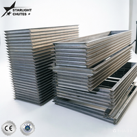 STARLIGHT CHUTES SC Acier galvanisé Acier inoxydable 304 Raccord d'angle rectangulaire à boulonner TDF/TDC pour conduits Personnalisable