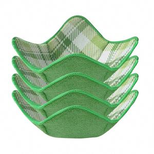 ที่วางชามไมโครเวฟ 4 ชิ้น ที่วางชามผ้าไมโครไฟเบอร์สำหรับอาหารร้อน - Product Image 4