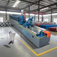 Mesin Pembentuk Purlin Keel Otomatis CU CD CW dengan Kontrol PLC, Hidrolik, dan Pengaturan yang Dapat Disesuaikan, Peralatan Pembentuk Cold Roll untuk Drywall Stud Track