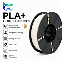 Filament Becreative PLA+ 1,75 mm 1 kg Haute résistance Tolerance 0,02 mm Faible odeur pour imprimantes 3D FDM (température d'impression 205-215°C)