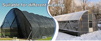 Filet d'ombrage pliable en HDPE stabilisé anti-UV, résistant au vent et imperméable, de haute qualité, en gros, pour l'agriculture, taux d'ombrage 30%-95%
