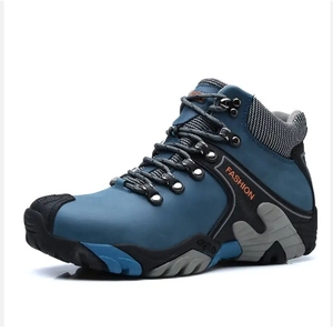 Botas de Invierno <span class=keywords><strong>Impermeables</strong></span> con Cordones, Forro de Piel Auténtica y Suela de PU, Zapatos de Senderismo Cálidos - Product Image 3