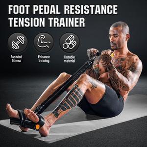 Banda de Resistencia con Pedales de 2/3/4 Tubos de 52cm, Cuerda Elástica para Yoga y Abdominales, Tensor de Pedales, Equipo de Ejercicio - Product Image 1