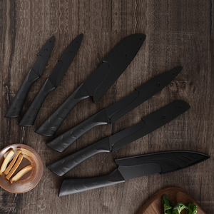 Cuchillo de Cocina Japonés de Acero Inoxidable 3cr13, Mango de Plástico Negro Sowoll, Paquete de 6 Piezas, Venta al por Mayor, Éxito de Ventas en AliExpress - Product Image 2