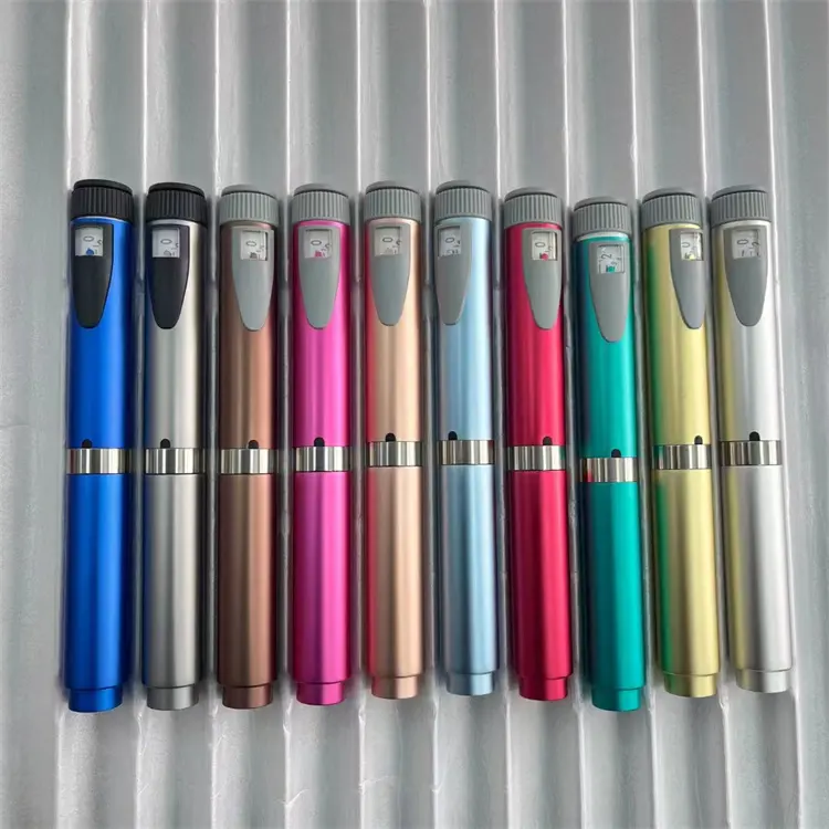 다른 색상 mutil-플라스틱 또는 금속 사용 3ml 카트리지 병 매직 펜 자동 사출 펜 인젝터