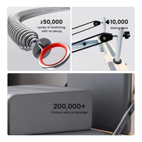ONEMAX Reformer de Pilates en aluminium durable, cadre silencieux et fluide, réglable, certifié sécurité mécanique, pour studio commercial