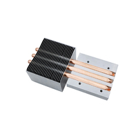 Dissipateur thermique passif à ailettes en aluminium avec 3 caloducs en cuivre haute efficacité pour appareils médicaux, projecteurs et électronique industrielle