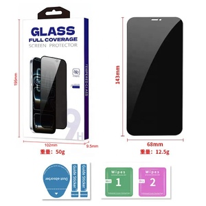 Protector de Pantalla de Vidrio Templado Anti-Espía para <span class=keywords><strong>iPhone</strong></span> 18 17 16 15 14 <span class=keywords><strong>13</strong></span> 12 Pro Max Plus, Película Protectora de Privacidad, Proveedor OEM - Product Image 1