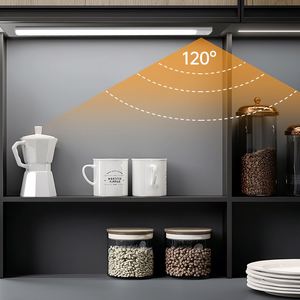 Lumière LED de placard moderne OEM 5V ultra-mince rechargeable par USB, à intensité variable, 3 températures de couleur, fixation magnétique, détecteur de mouvement, CRI élevé - Product Image 2