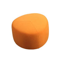 Pouf en tissu Nordic Pebble avec structure en bois massif, écologique, durable, décoration d'intérieur, pouf de sol