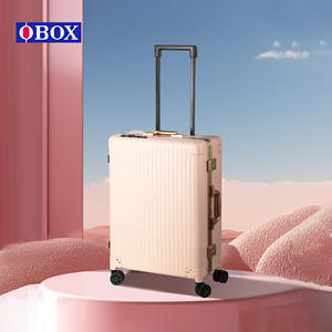 Valise de maquillage Obox 24 pouces avec bande lumineuse et support pour le rangement des cosmétiques, usage domestique, couleur unie, matériau ABSPC - Product Image 3