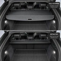Cache-bagages rétractable de luxe pour coffre BYD Sealion 7/6 – Pare-soleil arrière, étagère de rangement, protection de la vie privée – Installation sans outil ni perçage