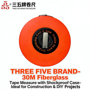 Ruban à mesurer en fibre de verre rétractable, <span class=keywords><strong>double</strong></span> face, échelle métrique/im impériale, outil de mesure durable pour la construction et l'ingénierie - Product Image 1