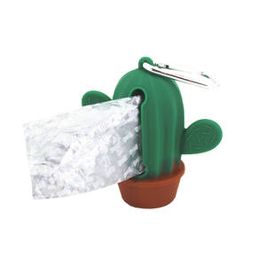 Dispensador de bolsas de silicona con forma de Cactus para excrementos de perro, diseño personalizado, ecológico - Product Image 3