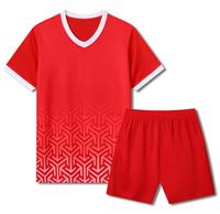 Ensembles d'uniformes de football d'arbitre en polyester 100% avec découpe automatisée, vêtements d'entraînement sur mesure - extensible et à séchage rapide