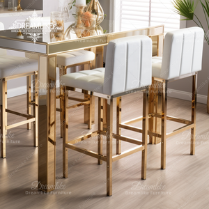 Tavolo da Bar rettangolare di lusso in oro rosa Design moderno in metallo Cocktail di nozze banchetto Bar per Hotel e <span class=keywords><strong>ristoranti</strong></span> - Product Image 3