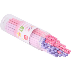 Lápiz de madera Deli S928 HB, 50 piezas, hexagonal rosa, para estudiantes escolares - Product Image 3