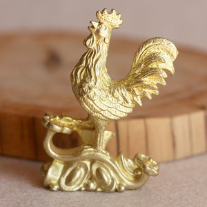 Adornos de animales de latón macizo, artesanías de metal, decoraciones de <span class=keywords><strong>gallo</strong></span> - Product Image 4