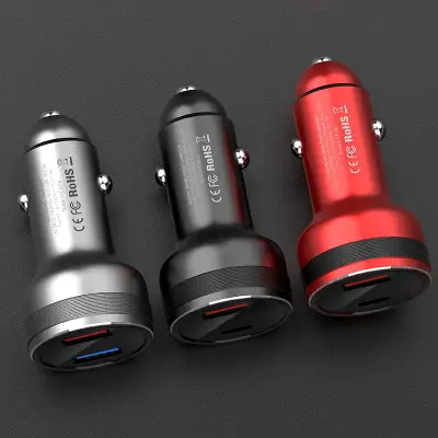 30W for OnePlus 8 Pro Car Charger 6A Fast Car Charging For One Plus 8 7T 6T 5T Dash Warp Charger