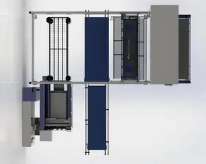 Exchange shuttle table with CNC fiber metal laser cutting machine Sheet metal storage tower and IPG Raycus laser for sheet metal