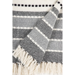 TD coperta di lusso con nappina confortevole Design moderno peluche Super morbido e materiale riciclato per biancheria da letto uso decorativo invernale
