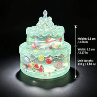 Nouveau jouet anti-stress en forme de gâteau de Noël en maltose, jouet à presser à récupération lente, cadeau de fête populaire, jouet de décompression