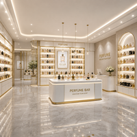 Présentoir de Luxe pour Parfums, Décoration de Magasin de Cosmétiques, Design Personnalisé, Mobilier sur Mesure pour Présentation de Parfums en Boutique