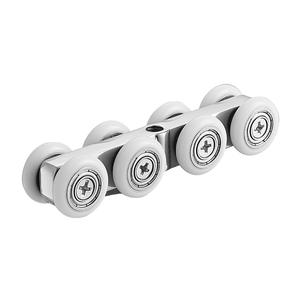 <span class=keywords><strong>Portes</strong></span> de douche en forme d'éventail, 12 pièces, durables, en verre, poulie de <span class=keywords><strong>porte</strong></span> <span class=keywords><strong>coulissante</strong></span>, <span class=keywords><strong>rail</strong></span> en acier inoxydable - Product Image 1