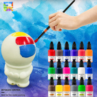 Cat Akrilik Berbasis Air Non-Toksik 30ml untuk Garage Kit Miniatur Resin Figure Scale Model Diorama