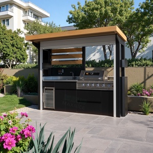 Abri de jardin résistant aux intempéries avec <span class=keywords><strong>cuisine</strong></span> et bar intégrés <span class=keywords><strong>Cuisine</strong></span> extérieure - Product Image 1