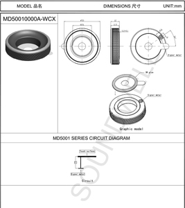 สำหรับโมดูลปุ่มหมุนแบบต้านทานสำหรับโรตารี่เอนโค้ดเดอร์ MD50 - Product Image 4