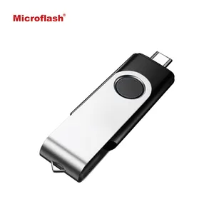 Microflash custom logo cool gadgets usb3.0 type c 8gb 16gb 32gb 64gb 128gb gun shape usb pendrive otg usb flash drive