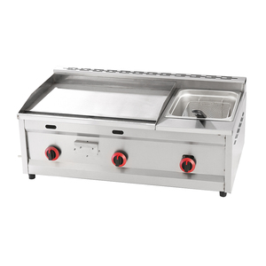 Piastra Elettrica Commerciale in Acciaio Inox da Banco con Ampia Superficie in Ferro, Disponibile in Varie Dimensioni - Product Image 3