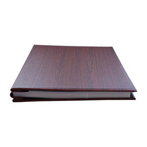 500 Photos <span class=keywords><strong>Album</strong></span> Photo 4x6 "Brun Grain De Bois PU Couverture En Cuir Slip in Post Bound - Product Image 3