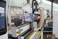 Routeur CNC ATC 1325 à changement d'outil automatique, machine de découpe de bois CNC avec moteur servo 9KW, machine de nesting CNC