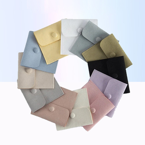 カスタムロゴ入りベルベット製小型ジュエリー収納袋 エレガントなジュエリー包装袋 - Product Image 1