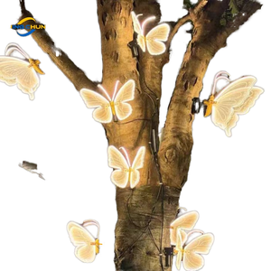 Luci LED a Farfalla in PVC di Grandi Dimensioni, Impermeabili IP65, Alta Resa Cromatica 90, Garanzia di 2 Anni, per Esterni, Matrimoni, Paesaggistica, Halloween - Product Image 6