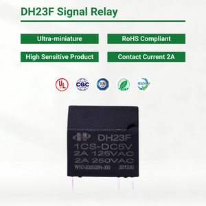 Relais de signal ultra-miniature DH23F-1CS-DC3V <span class=keywords><strong>23F</strong></span> CQC TUV RoHS 1A 2A PCB pour appareils électroménagers, équipements de télécommunication, compteur de puissance - Product Image 6