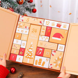 Cajas de papel personalizadas con impresión de embalaje Caja de regalo misteriosa de lujo Caja de calendario de Adviento de Navidad para niños - Product Image 2