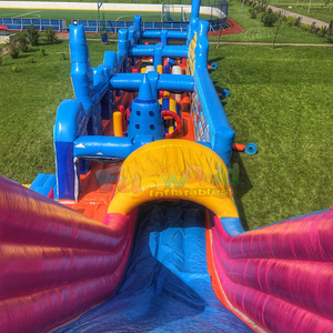 Parcours d'obstacles gonflable commercial pvc bounce <b>house</b> adult <b>inflatable</b> Europe obstacle course - Product Image 6