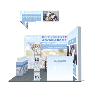 Tùy Chỉnh Xách Tay 3*3 Lightbox Nền Nhuộm Thăng Hoa In Ấn Logo Đồ Họa Cho Pet Triển Lãm Thương Mại Triển Lãm Tường Gian Hàng - Product Image 4