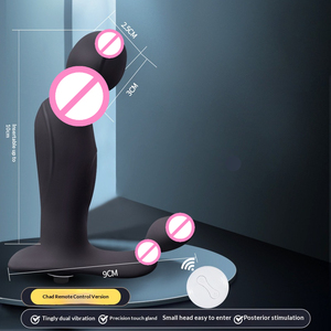 Massaggiatore Prostatico Vibrante in Silicone Impermeabile ed Ecologico con Controllo Wireless per Uomini, Plug Anale per Espansione, Giocattolo Sessuale per Adulti - Product Image 2