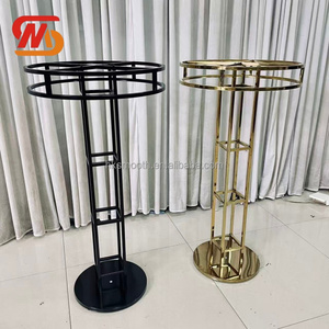 SMOOTH Modern Metal Flower Stand Gold Black <b>Tall</b> Wedding Decoration Flower Rack Stand - Product Image 2
